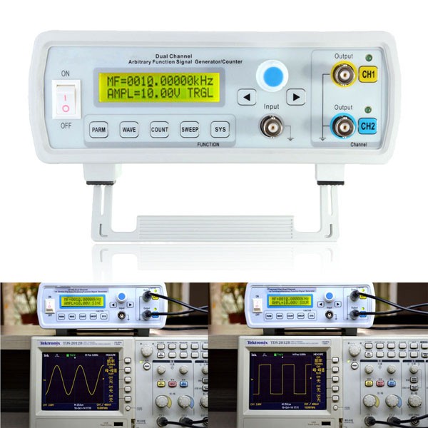 DANIU Dual-Channel Arbitrary Waveform Function Signal Generator